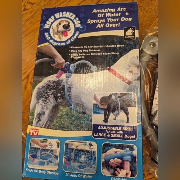 Woof Washer 360 Degree Adjustable Dog Bathing Washer Shampoo Tool Kit New in box - Picture 12 of 12
